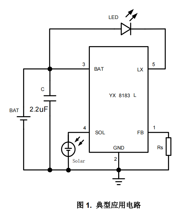 YX8183L应用电路原理图