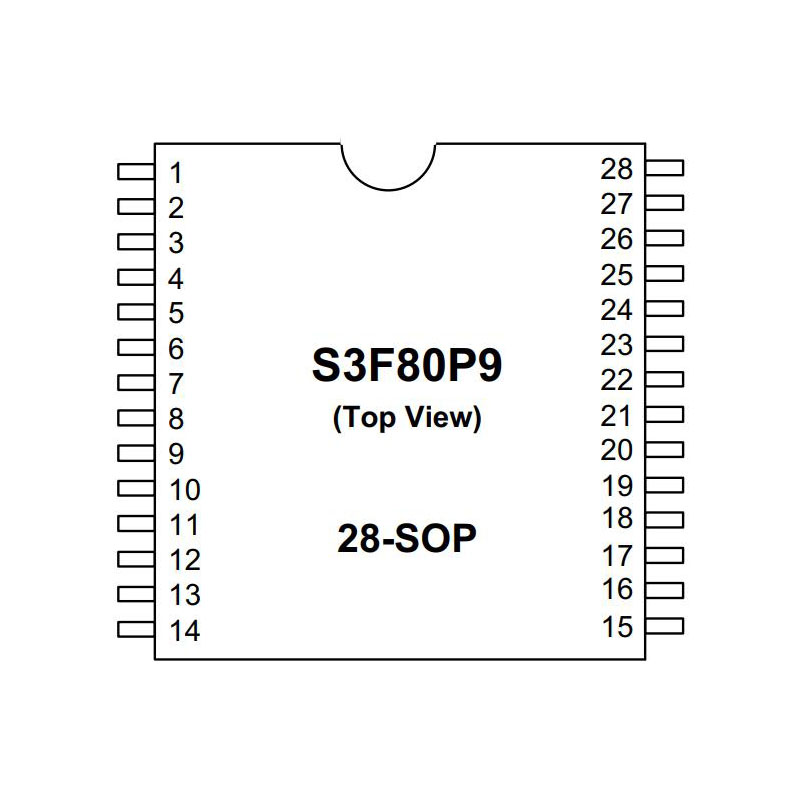 S3F80P9XZZ,三星/IXYS单片机细节实拍图