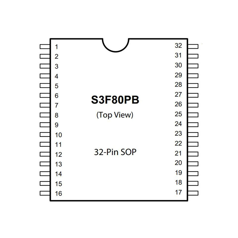 S3F80PBXZZ,三星/IXYS单片机封装图