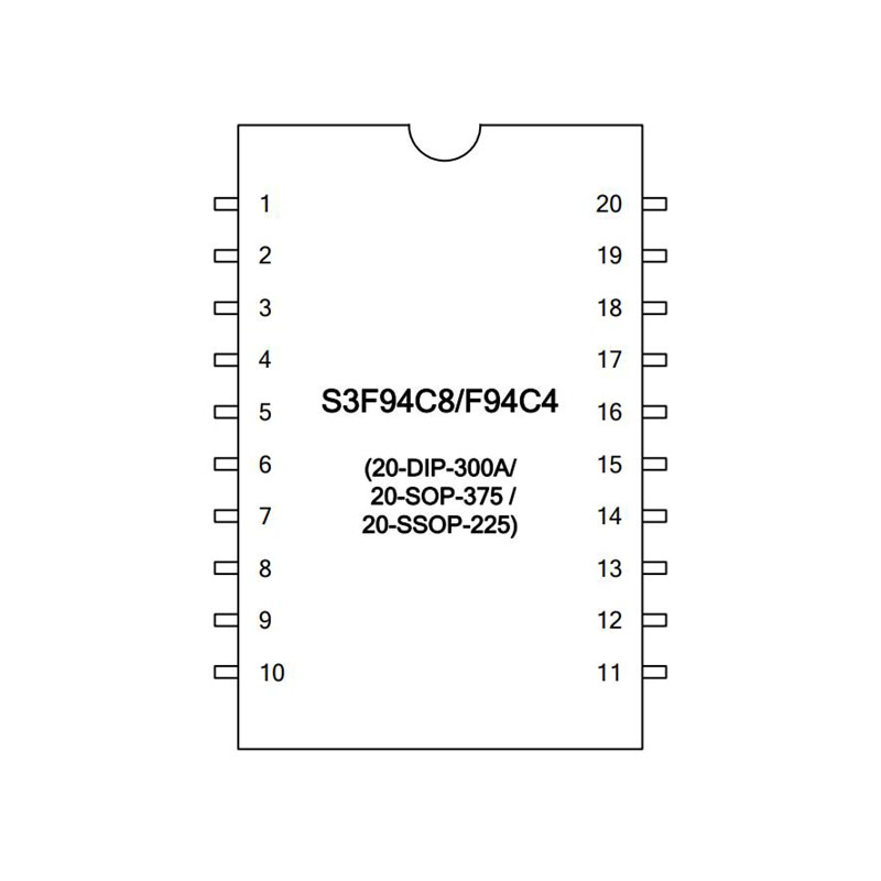S3F94C8XZZ,三星/IXYS单片机封装图