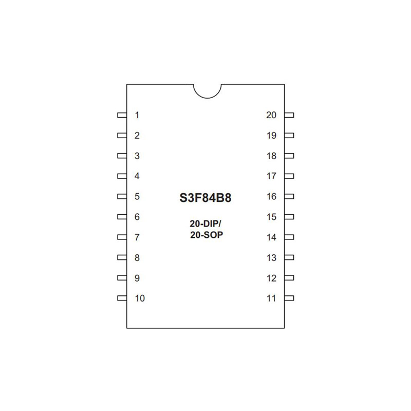 S3F84B8XZZ-DK98,三星/IXYS单片机封装图