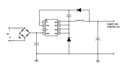 AC-DC降压型驱动芯片SM7015NA应用原理图