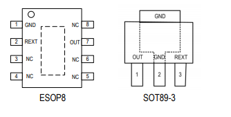 高压线性恒流芯片SM1082G芯片管脚图