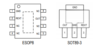 低过温保护高压线性恒流芯片SM1082D管脚图