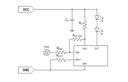 低压线性智能照明驱动芯片SM1501应用电路图