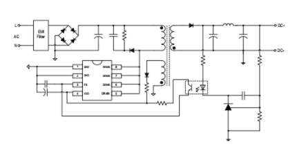 副边反馈AC-DC驱动芯片SM7012 典型应用
